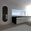 Radiatore in Vetro Nero Ponsi By Viadurini