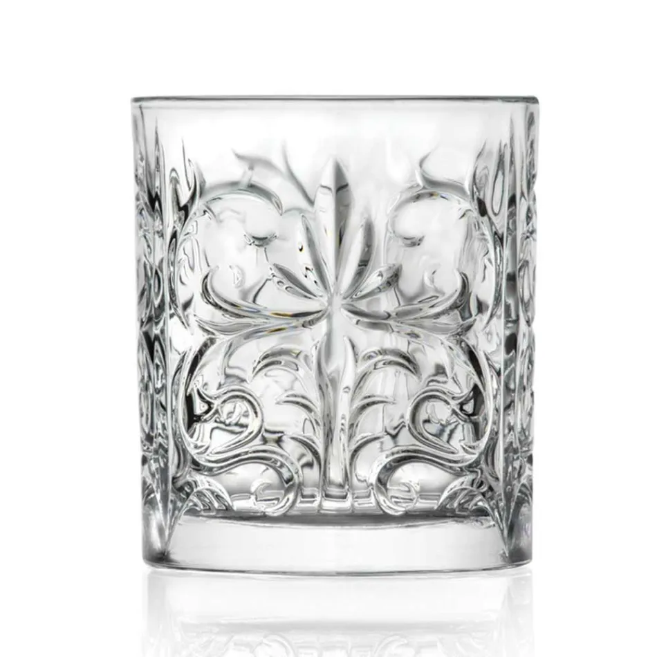 12 Bicchieri Double Old Fashioned Tumbler in Eco Cristallo di Lusso - Destino Viadurini