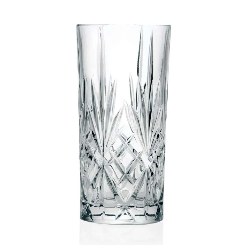 12 Bicchieri Tumbler Alto Highball per Cocktail in Eco Cristallo - Cantabile Viadurini