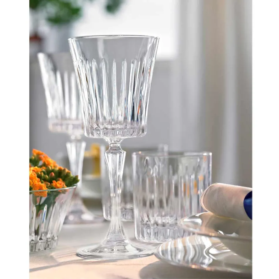 12 Calici da Vino Acqua Cocktail in Cristallo Ecologico di Lusso - Senzatempo Viadurini