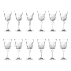 12 Calici da Vino Acqua Cocktail in Cristallo Ecologico di Lusso - Senzatempo Viadurini