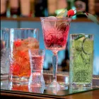 12 Calici per Acqua Bibite o Cocktail Design in Eco Cristallo Decorato - Destino Viadurini