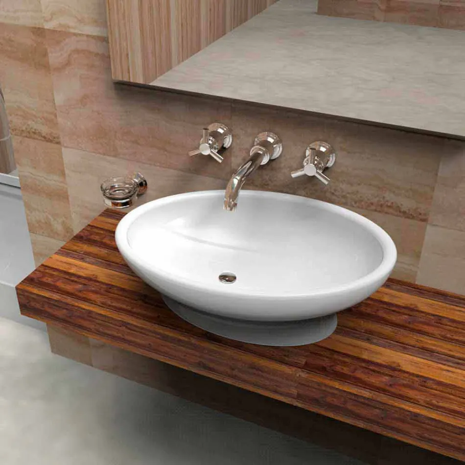 Lavandino Bagno Design Egg Made in Italy Viadurini