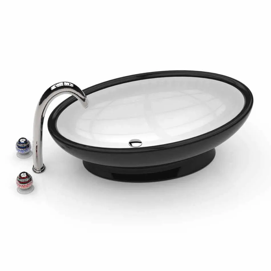 Lavandino Bagno Design Egg Made in Italy Viadurini