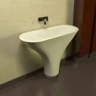 Lavabo Bagno Design Flounder Made in Italy Viadurini
