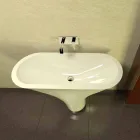 Lavabo Bagno Design Flounder Made in Italy Viadurini