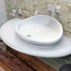 Lavabo Design Moderno Stone Made in Italy Viadurini