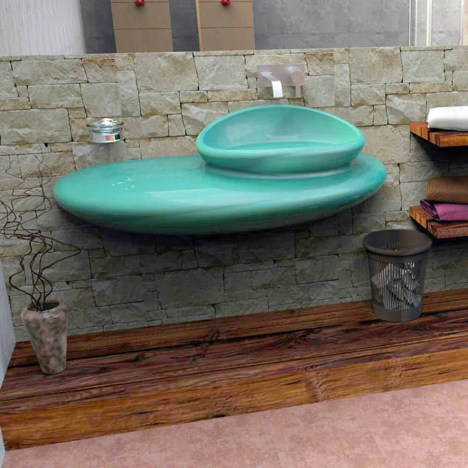 Lavabo Design Moderno Stone Made in Italy Viadurini