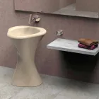 Lavabo Bagno Design Twister Made in Italy Viadurini