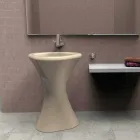 Lavabo Bagno Design Twister Made in Italy Viadurini