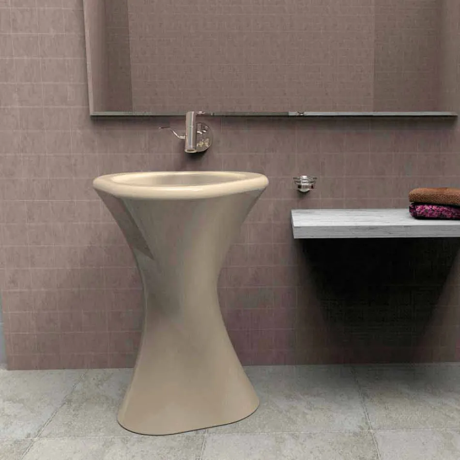 Lavabo Bagno Design Twister Made in Italy Viadurini