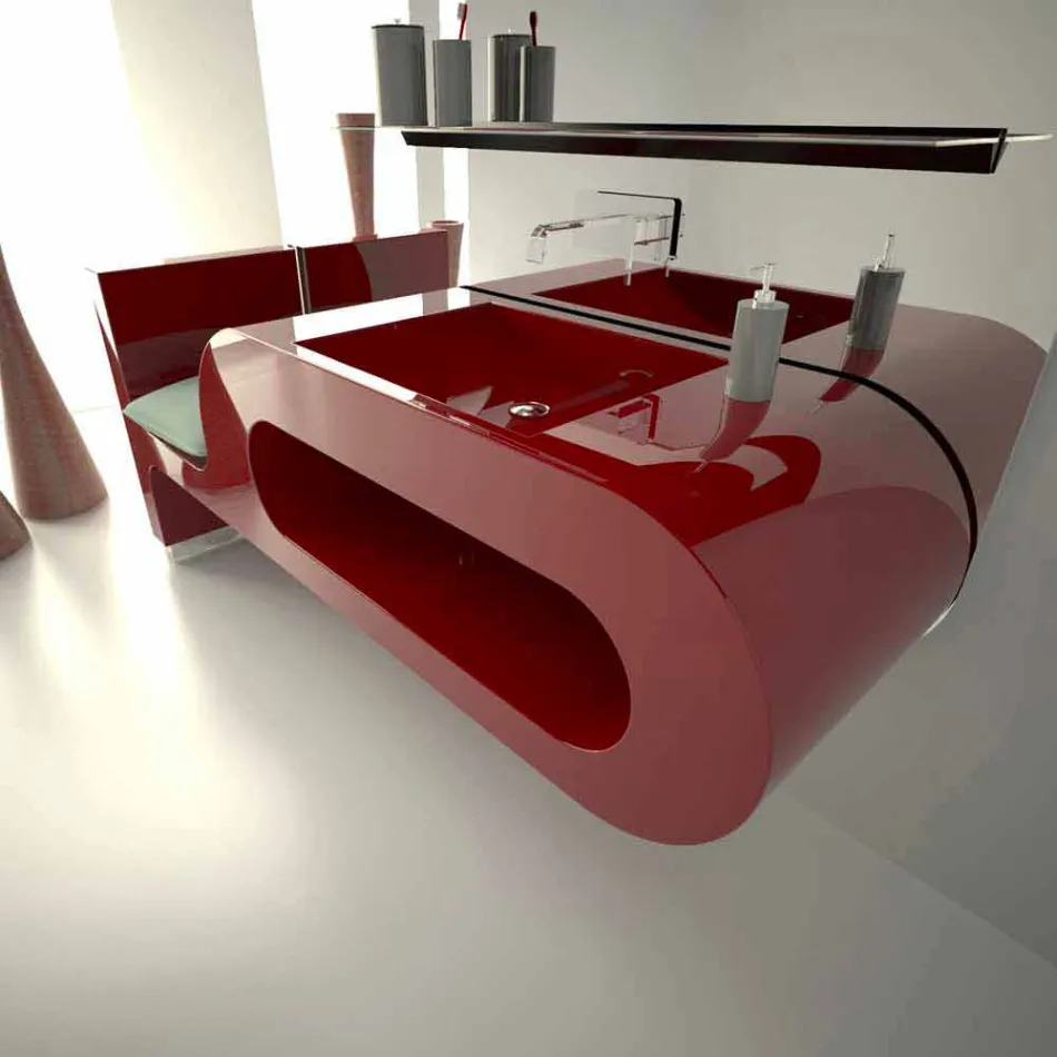 Lavandino Design Bagno Garfish  Made in Italy Viadurini