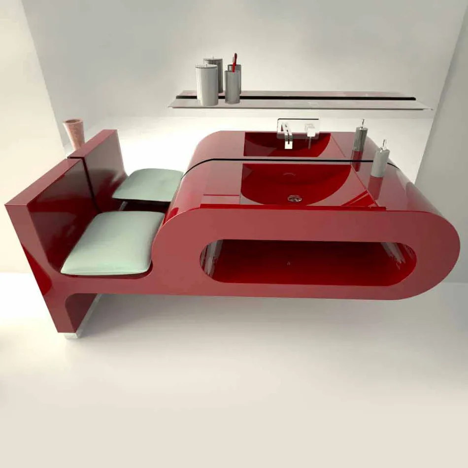 Lavandino Design Bagno Garfish  Made in Italy Viadurini