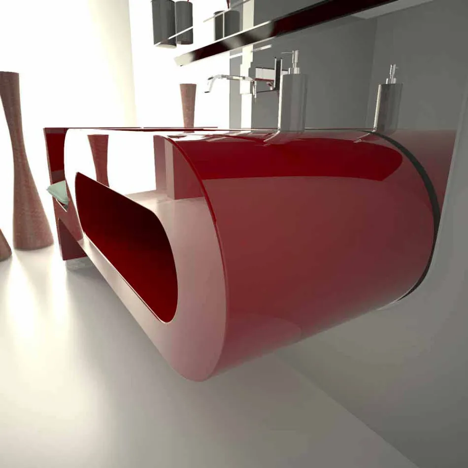 Lavandino Design Bagno Garfish  Made in Italy Viadurini