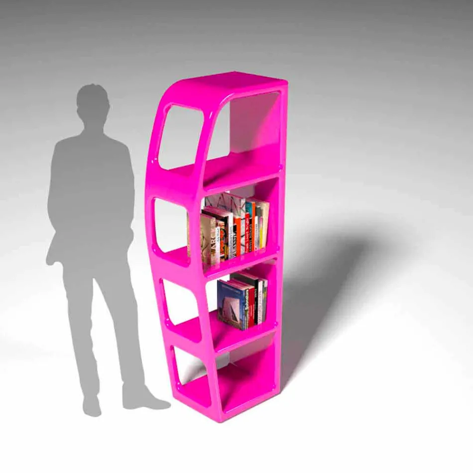 Libreria Design Moderno B-Side Made in Italy Viadurini