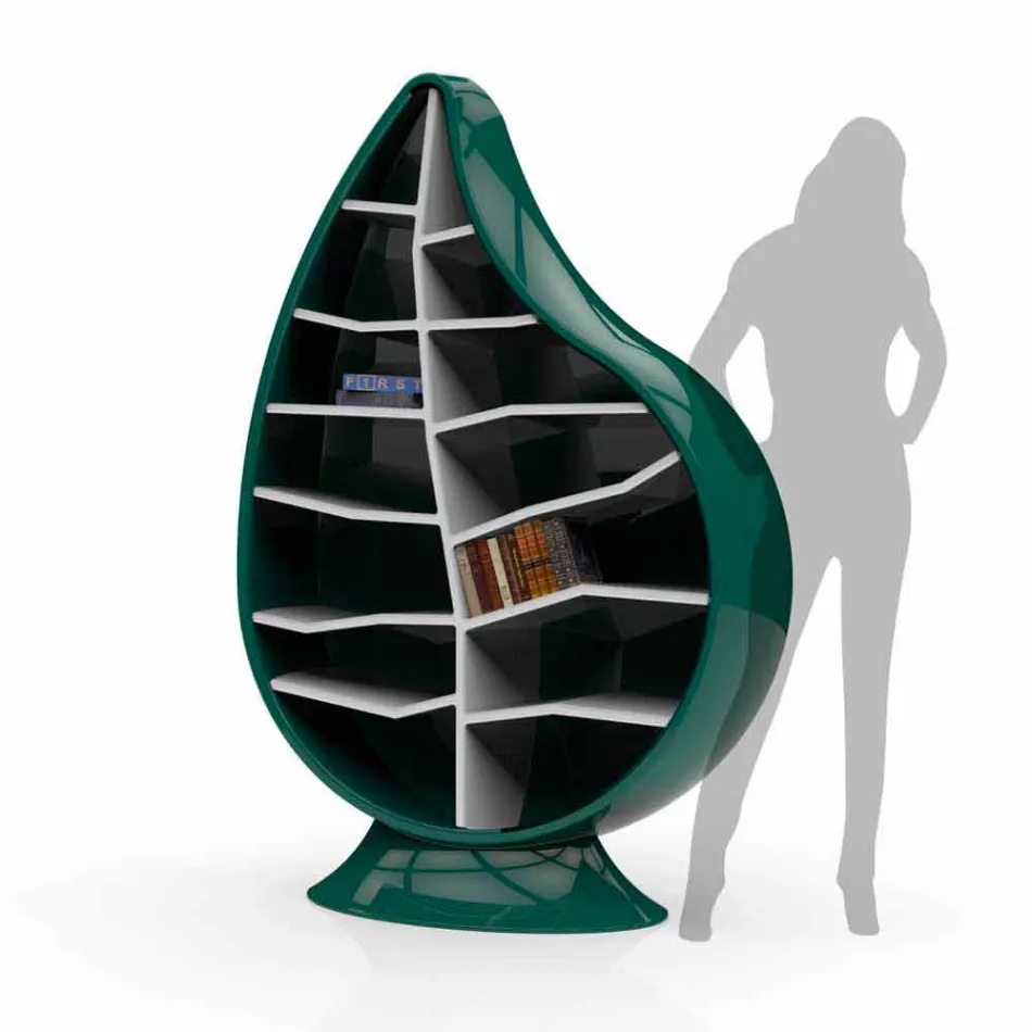 Libreria Moderna Clorofilla Made in Italy Viadurini