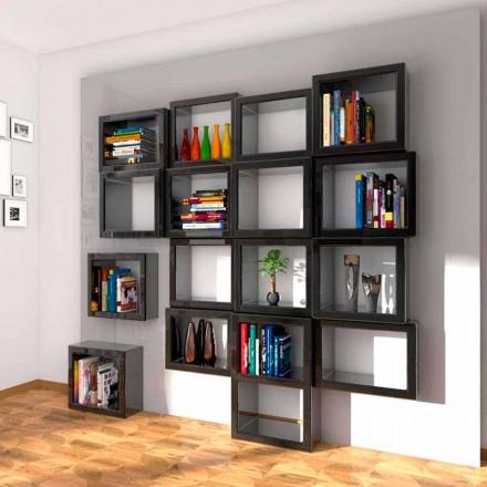 Libreria Design Fra011 Made in Italy Viadurini