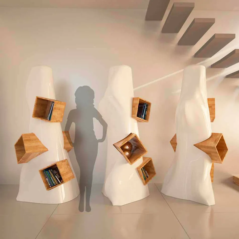 Libreria Design Moderno K2 Made in Italy Viadurini
