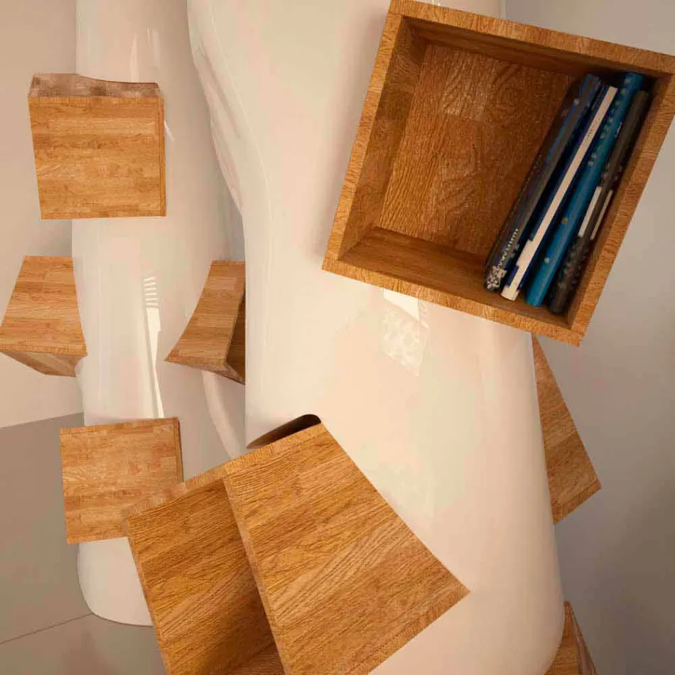 Libreria Design Moderno K2 Made in Italy Viadurini