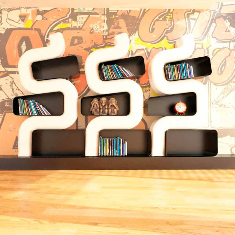 Libreria Moderna Ser P Made in Italy Viadurini