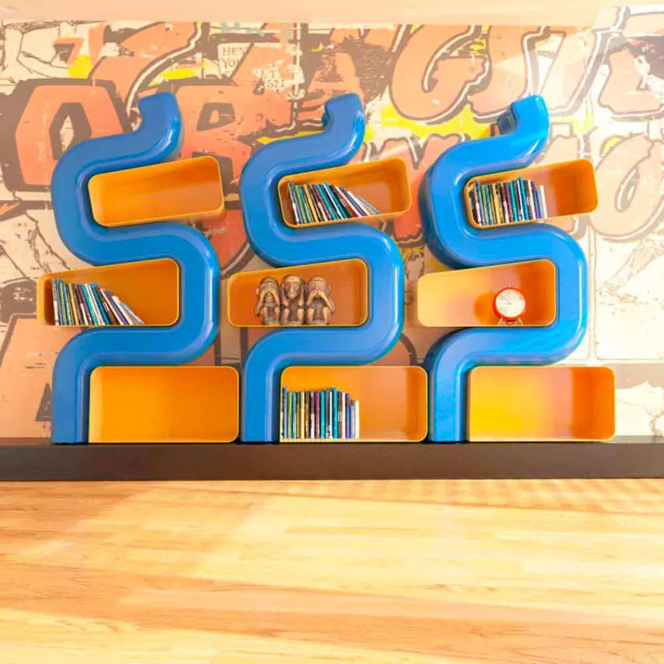 Libreria Moderna Ser P Made in Italy Viadurini