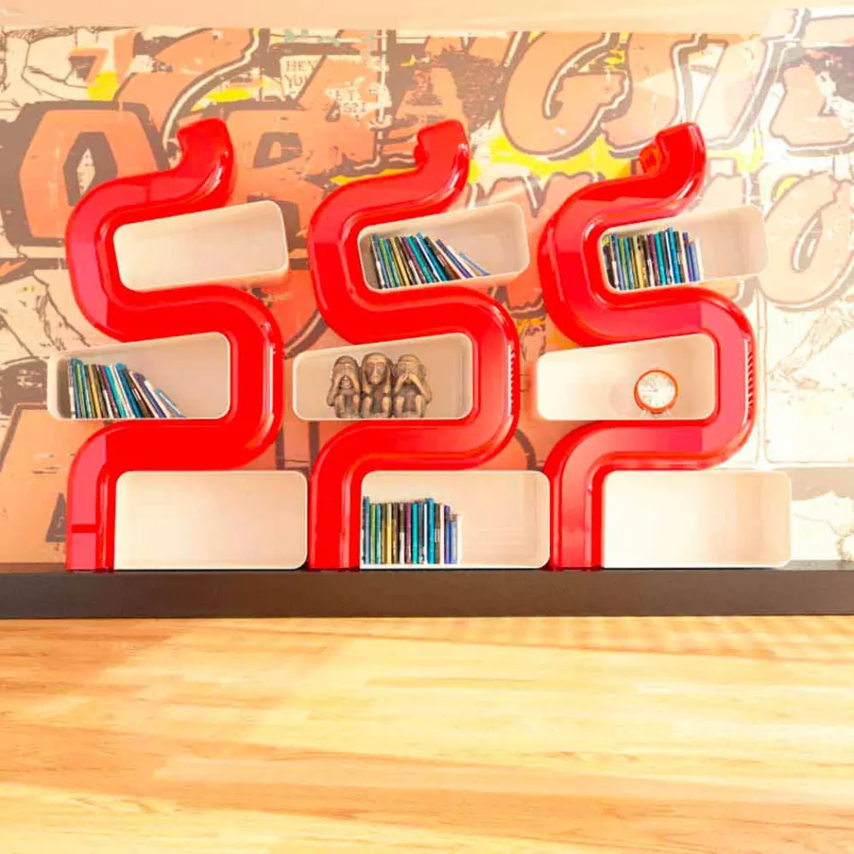 Libreria Moderna Ser P Made in Italy Viadurini
