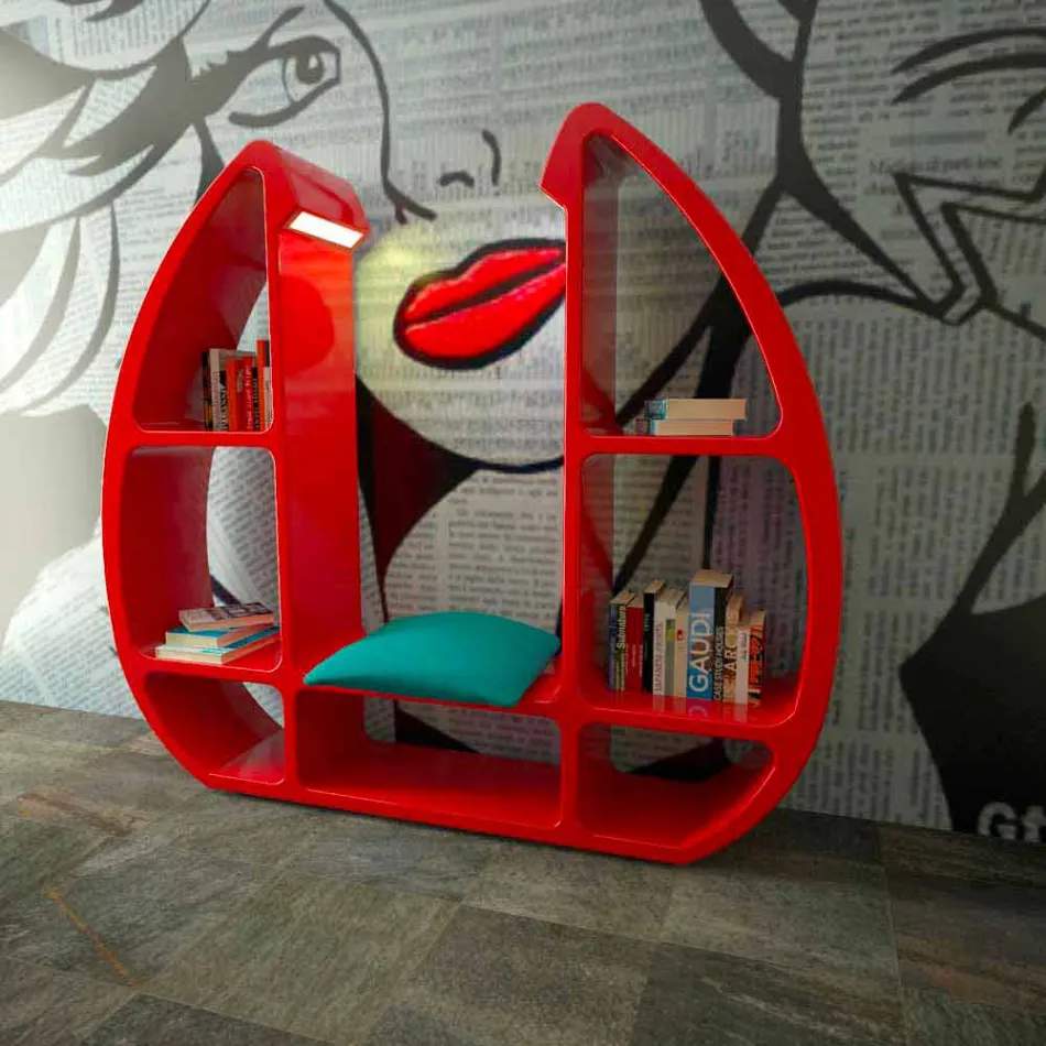 Libreria Moderna Shelley Made in Italy Viadurini