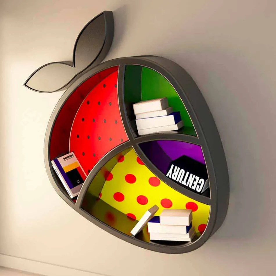 Mensola Design Poppy Book Made in Italy Viadurini
