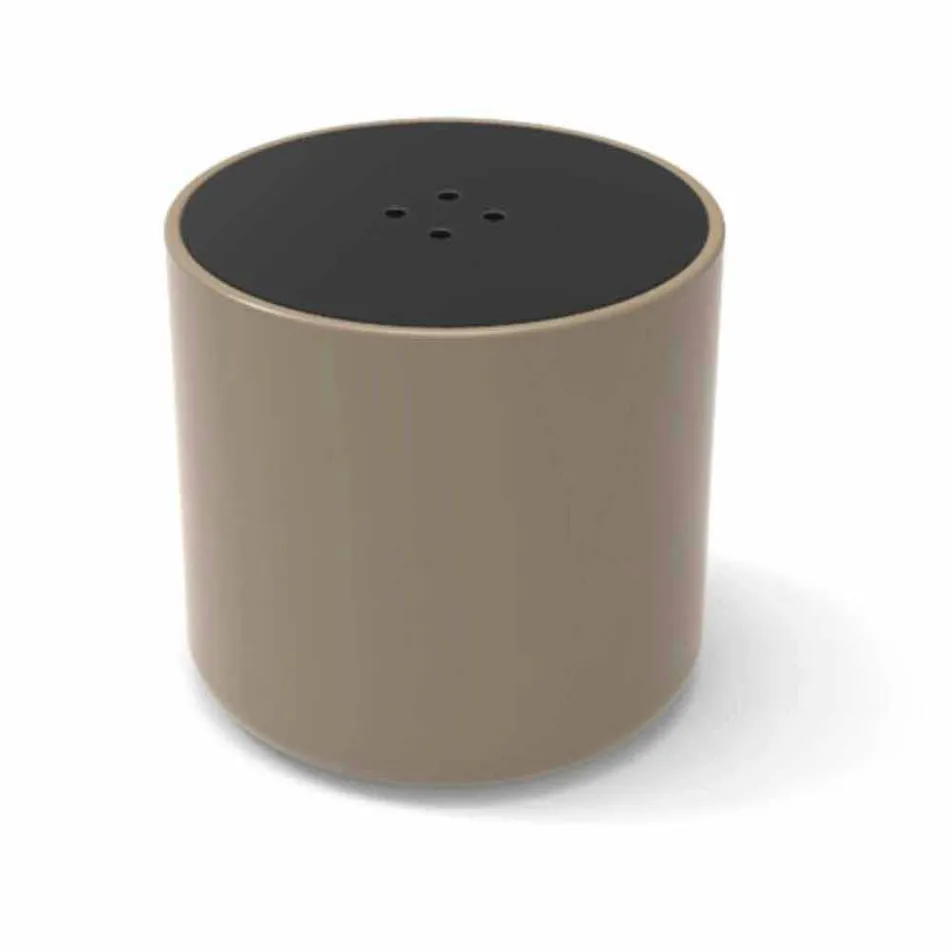 Pouf Contenitore/Tavolino Design Button Made in Italy Viadurini