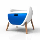 Comodino Moderno Design Gauche Made in Italy Viadurini