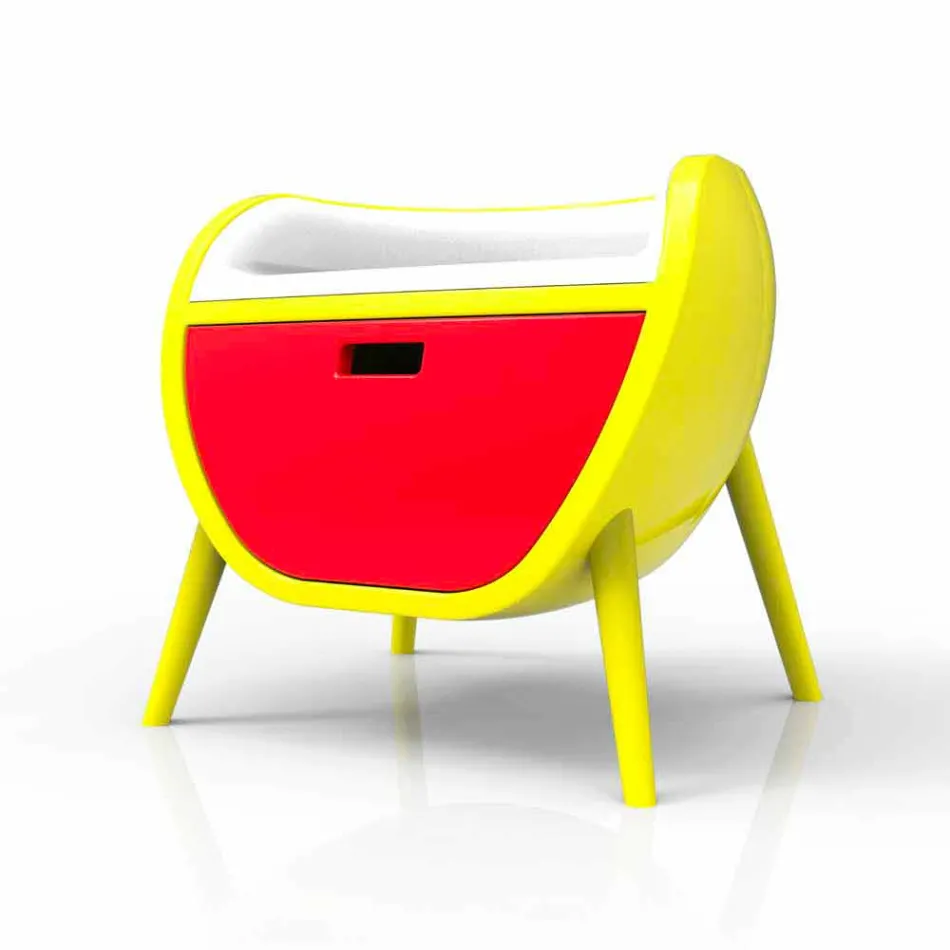 Comodino Moderno Design Gauche Made in Italy Viadurini
