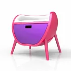 Comodino Moderno Design Gauche Made in Italy Viadurini