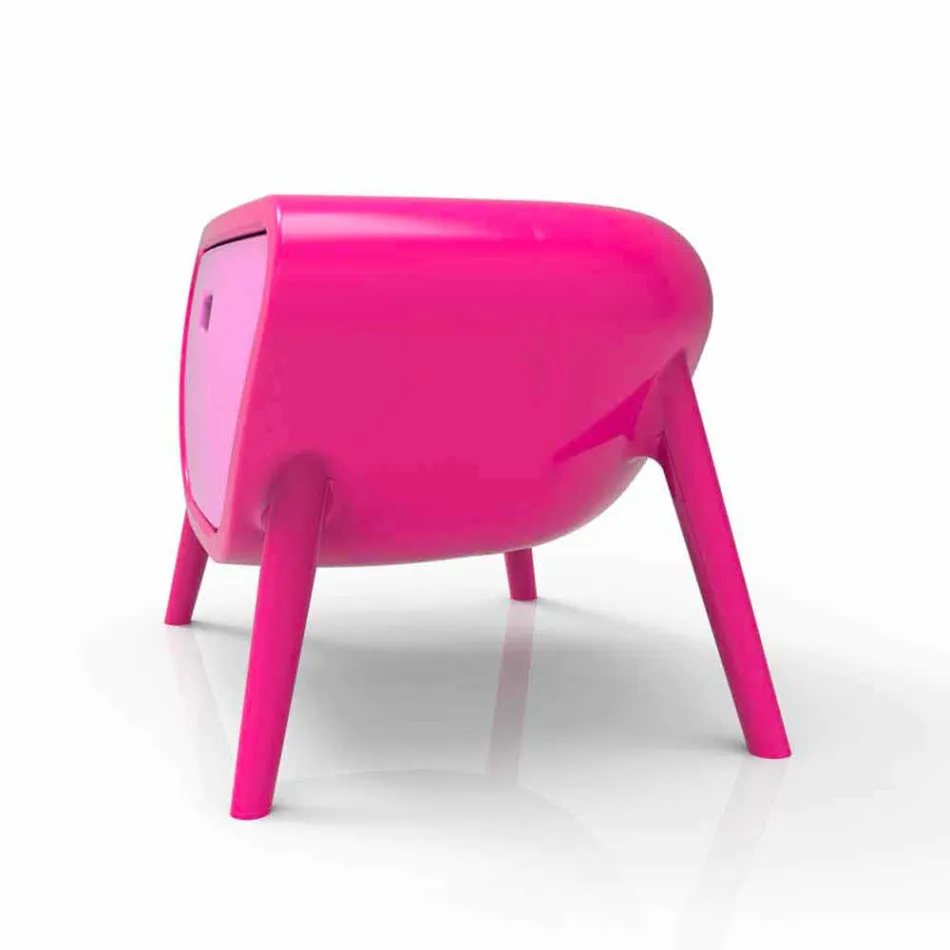 Comodino Moderno Design Little Gauche Made in Italy Viadurini