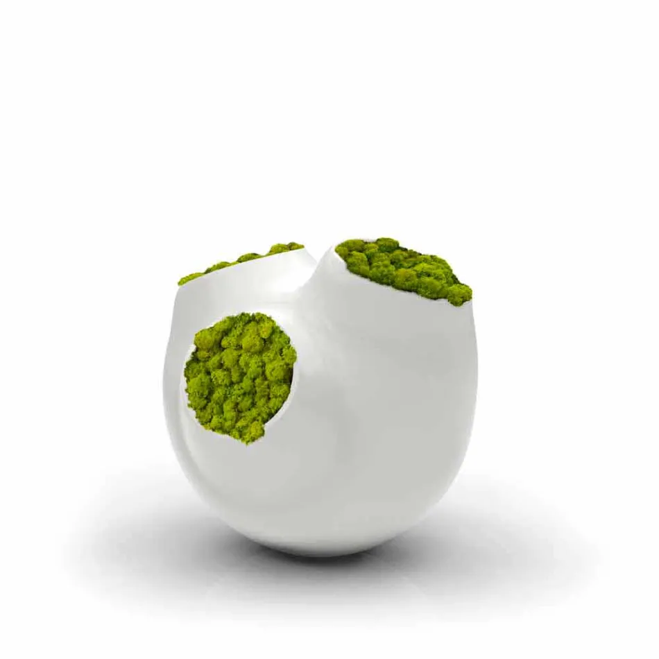 Vaso Decorativo Design Luna Made in Italy Viadurini