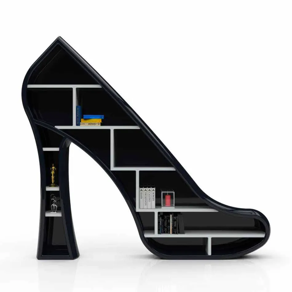 Libreria Design Lady Made in Italy Viadurini