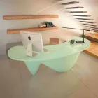Scrivania Arredo Ufficio Sinuous Made in Italy Viadurini