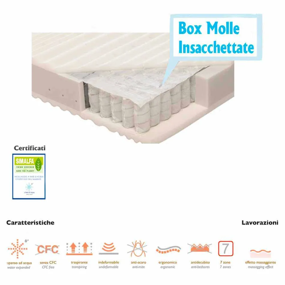 Materasso Singolo a Molle Insacchettate Bio Molle  Viadurini