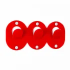 2 Appendiabiti da Parete Triplo in Plexiglass Colorato Design a Clip - Freddie Viadurini