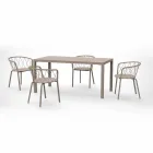 2 Poltrone da Esterno in Metallo Verniciato Impilabili Made in Italy - Adia Viadurini