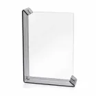 2 Portafoto Multiplo da Tavolo in Plexiglass Colorato o con Legno - Menelao Viadurini