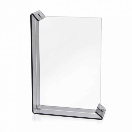 2 Portafoto Multiplo da Tavolo in Plexiglass Colorato o con Legno - Menelao Viadurini