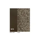 2 Sedie da Interno Metallo Bronzo Seduta Tessuto Bliss - Varen Viadurini