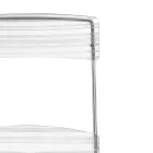 2 Sedie Impilabili in Plexiglass e Ferro Made in Italy - Timon Viadurini