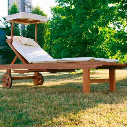 Lettino Regolabile Real Teak Viadurini