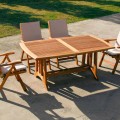 Tavolo allungabile in teak per esterni Amalfi