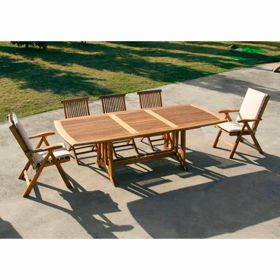 Tavolo Allungabile Amalfi Real Teak Viadurini