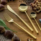24 Posate in Acciaio Forgiato Lucido di Diverse Finiture Made in Italy - Osaka Viadurini