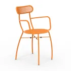 4 Poltrone da Giardino in Metallo di Diversi Colori Made in Italy - Siepe Viadurini