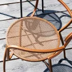 4 Poltrone da Giardino in Metallo di Diversi Colori Made in Italy - Siepe Viadurini