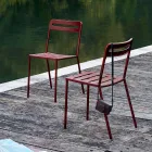 4 Sedie da Esterno in Metallo Impilabili Made in Italy - Yolonda Viadurini